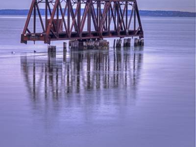 Turned Railroad Bridge, Portland, ME- POARf8